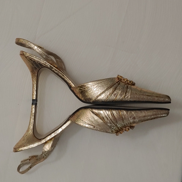 Pierre Dumas Women's Size 10 3.5 inch Pointed Heel Slingbackbl Shoe - Picture 2 of 9